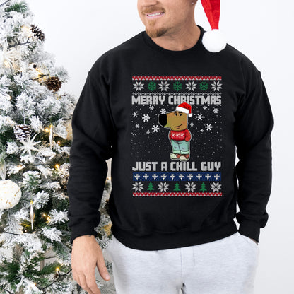 Merry Christmas Just A Chill Guy Sweatshirt